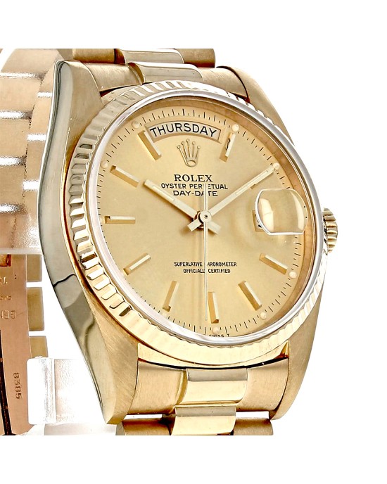 Rolex Day-Date 36 Yellow Gold President 18038